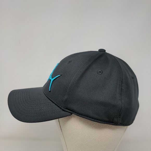 Avid Fish Fitted Hat Black L/XL Embroidered Pukka Vent Holes Outdoor - Picture 3 of 9